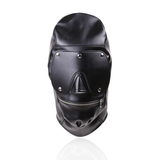 PU Leather Eye Mask with Open Mouth / Adult Erotic Gag Bondage for Couple - EVE's SECRETS