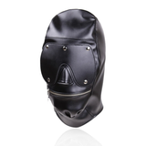 PU Leather Eye Mask with Open Mouth / Adult Erotic Gag Bondage for Couple - EVE's SECRETS