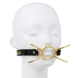PU Leather Mouth Gag for Adult / Stainless Steel Ring for Oral Sex / BDSM Sex Toy - EVE's SECRETS