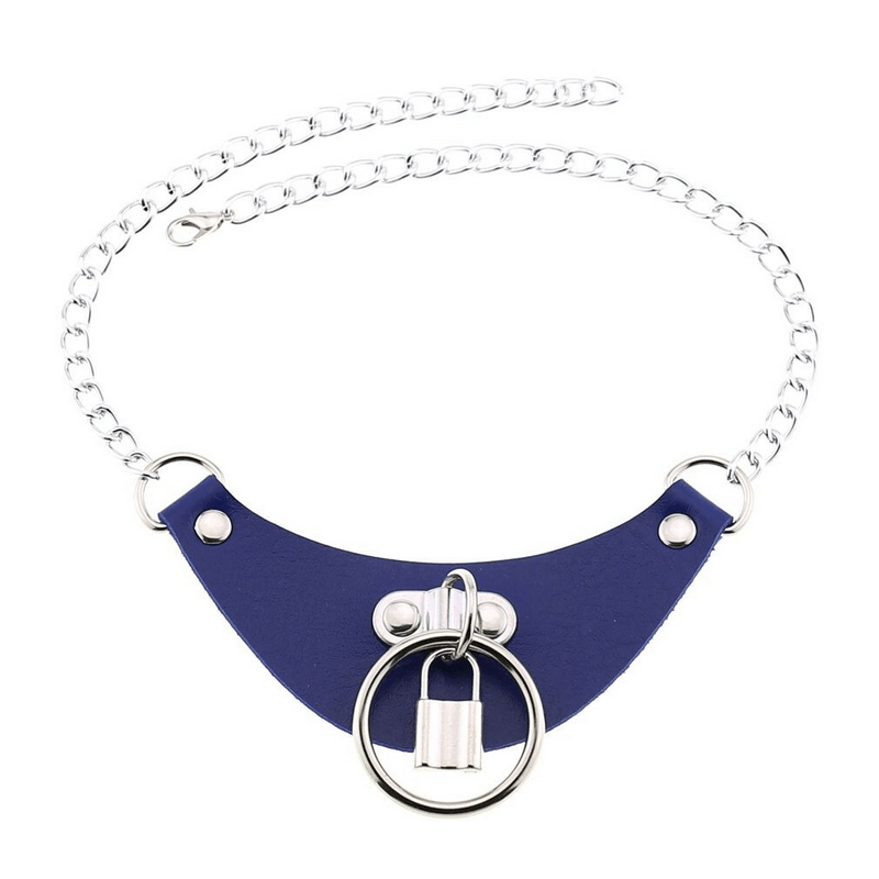 PU Leather Women's Choker with Metal Lock / Fashion Female Jewelry Gift - EVE's SECRETS
