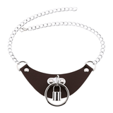 PU Leather Women's Choker with Metal Lock / Fashion Female Jewelry Gift - EVE's SECRETS
