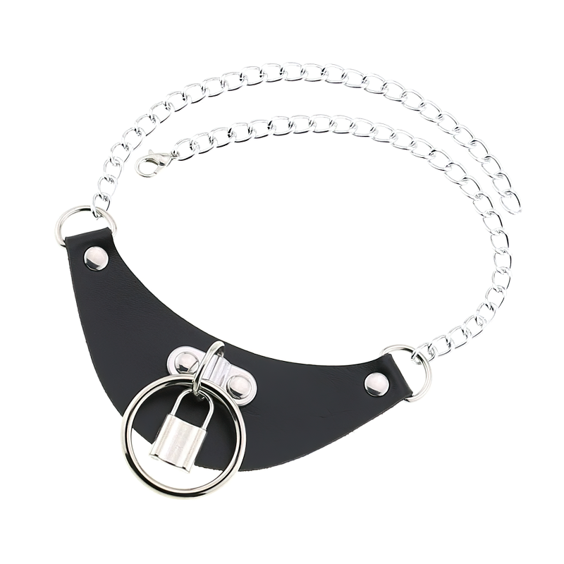 PU Leather Women's Choker with Metal Lock / Fashion Female Jewelry Gift - EVE's SECRETS
