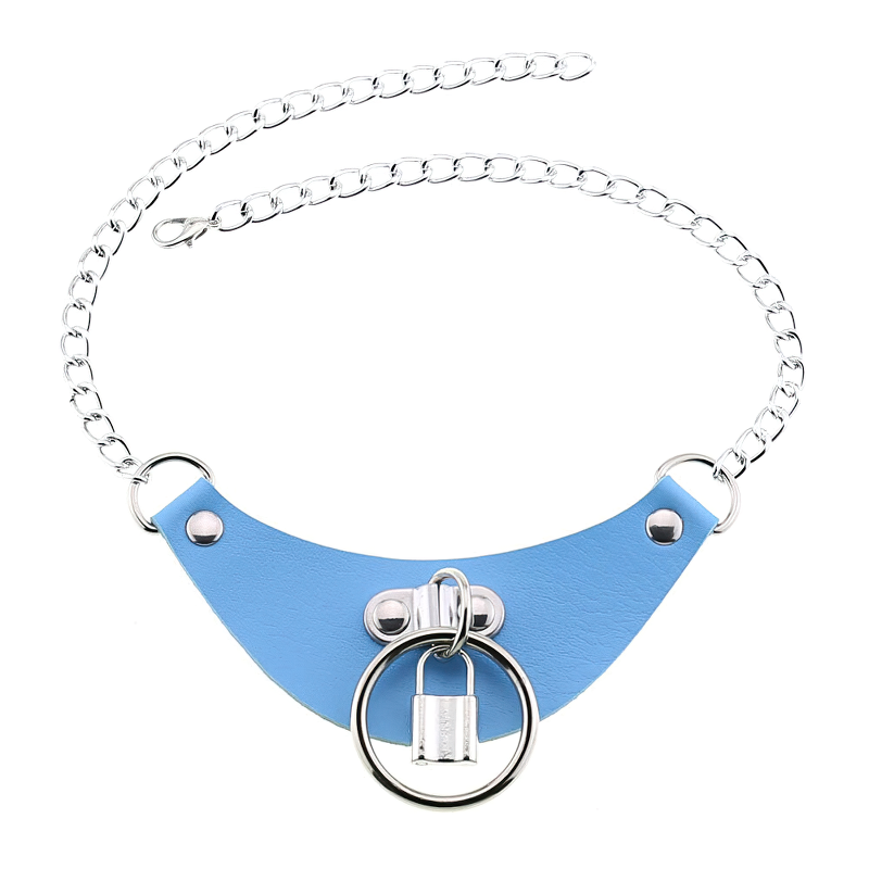 PU Leather Women's Choker with Metal Lock / Fashion Female Jewelry Gift - EVE's SECRETS