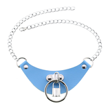 PU Leather Women's Choker with Metal Lock / Fashion Female Jewelry Gift - EVE's SECRETS