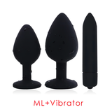 Purple Crystal Butt Plug Massager / Silicone Dildo Vibrator / Unisex Anal Toys - EVE's SECRETS