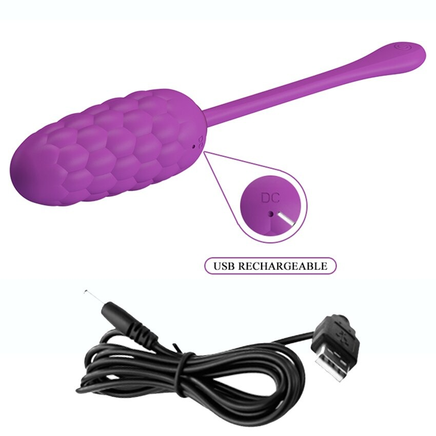 Purple Female Egg Vibrator / Sex Toys For Women / Bumpy Clitoral And G-Spot Massager - EVE's SECRETS