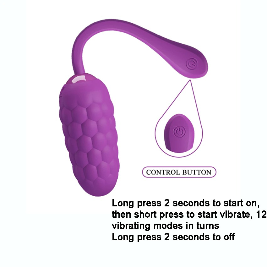 Purple Female Egg Vibrator / Sex Toys For Women / Bumpy Clitoral And G-Spot Massager - EVE's SECRETS