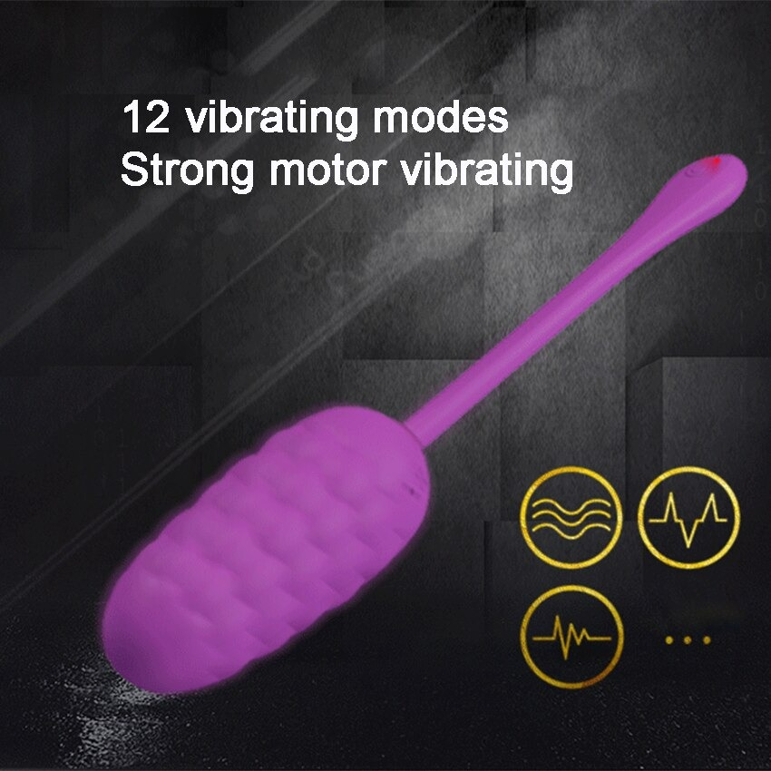Purple Female Egg Vibrator / Sex Toys For Women / Bumpy Clitoral And G-Spot Massager - EVE's SECRETS