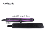 Purple PU Leather Restraints for Sex Games / Handcuffs with Ankle Cuffs and Mask / BDSM Sex Toys - EVE's SECRETS