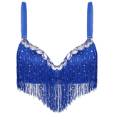 Push-Up Bra with Sequin Tassel Rhinestone / Sexy Women's Dancewear Bra - EVE's SECRETS