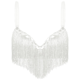 Push-Up Bra with Sequin Tassel Rhinestone / Sexy Women's Dancewear Bra - EVE's SECRETS