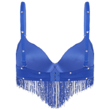 Push-Up Bra with Sequin Tassel Rhinestone / Sexy Women's Dancewear Bra - EVE's SECRETS