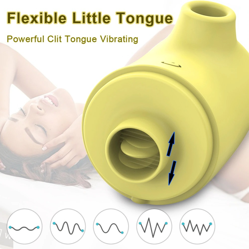Pussy Licking Toy 2 in 1 / Clitoral and Nipples Sucker / Oral Stimulator - EVE's SECRETS