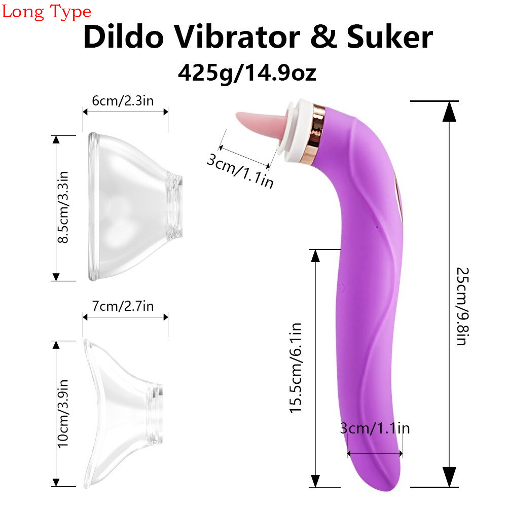 Pussy Sucking Licking Vibrator / Sex Toys for Women / Clitoris and Nipples Stimulator - EVE's SECRETS