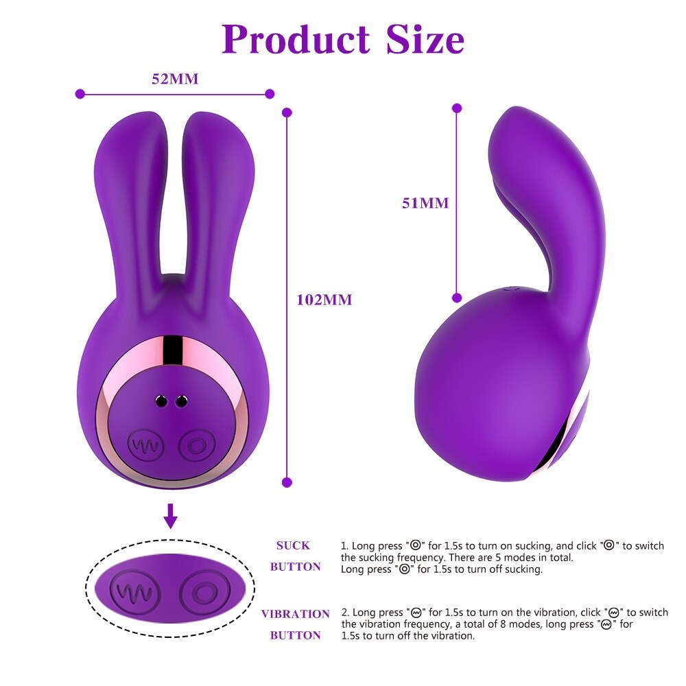Rabbit Massager G-Spot Clitoris Stimulator / Mini Bunny Vibration Sex Toy / Female Masturbator - EVE's SECRETS