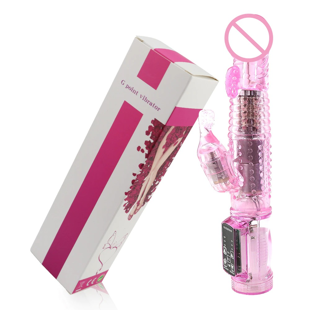 Rabbit Vibrator Clitoris Stimulate / Adult Realistic Dildo / Sex Toy Rotating Bead for Women - EVE's SECRETS