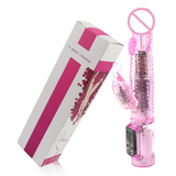 Rabbit Vibrator Clitoris Stimulate / Adult Realistic Dildo / Sex Toy Rotating Bead for Women - EVE's SECRETS