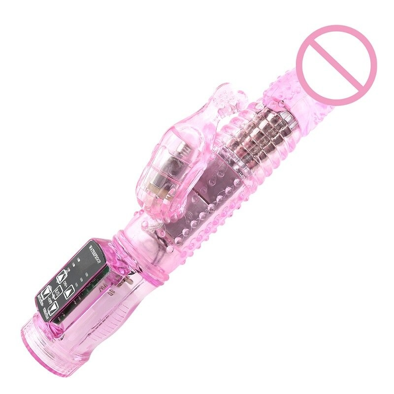 Rabbit Vibrator Clitoris Stimulate / Adult Realistic Dildo / Sex Toy Rotating Bead for Women - EVE's SECRETS