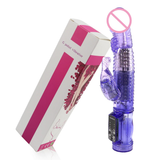 Rabbit Vibrator Clitoris Stimulate / Adult Realistic Dildo / Sex Toy Rotating Bead for Women - EVE's SECRETS