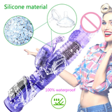 Rabbit Vibrator Clitoris Stimulate / Adult Realistic Dildo / Sex Toy Rotating Bead for Women - EVE's SECRETS