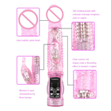 Rabbit Vibrator Clitoris Stimulate / Adult Realistic Dildo / Sex Toy Rotating Bead for Women - EVE's SECRETS