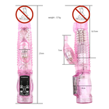 Rabbit Vibrator Clitoris Stimulate / Adult Realistic Dildo / Sex Toy Rotating Bead for Women - EVE's SECRETS