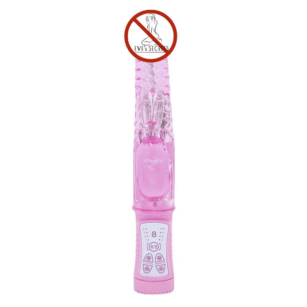 Rabbit Vibrator Massager for Women / Adult Waterproof Dildo / Sex Toy with 8 Speeds - EVE's SECRETS