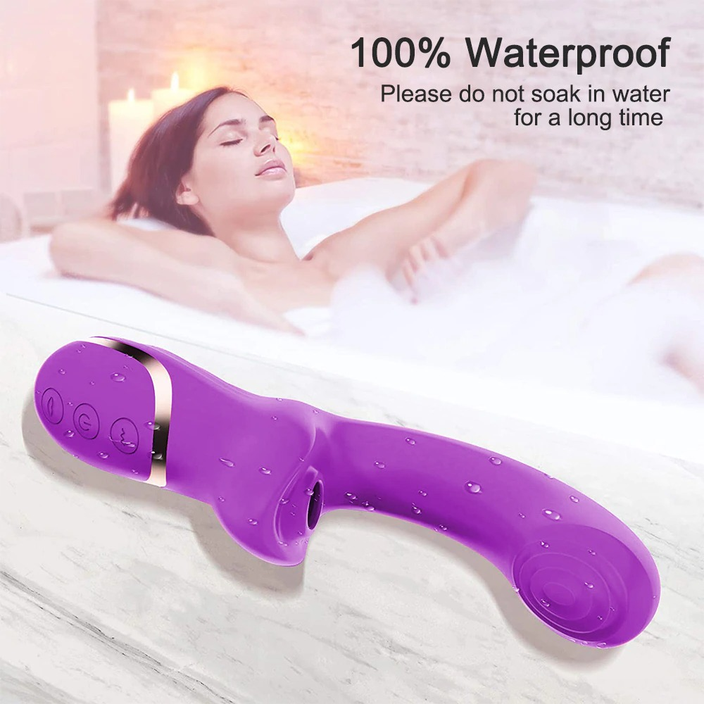 Rabbit Vibrator with Clitoral Suction Function / 2 in 1 G-Spot and Clitoral Mastrubator for Women - EVE's SECRETS