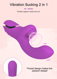 Rabbit Vibrator with Clitoral Suction Function / 2 in 1 G-Spot and Clitoral Mastrubator for Women - EVE's SECRETS
