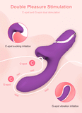 Rabbit Vibrator with Clitoral Suction Function / 2 in 1 G-Spot and Clitoral Mastrubator for Women - EVE's SECRETS
