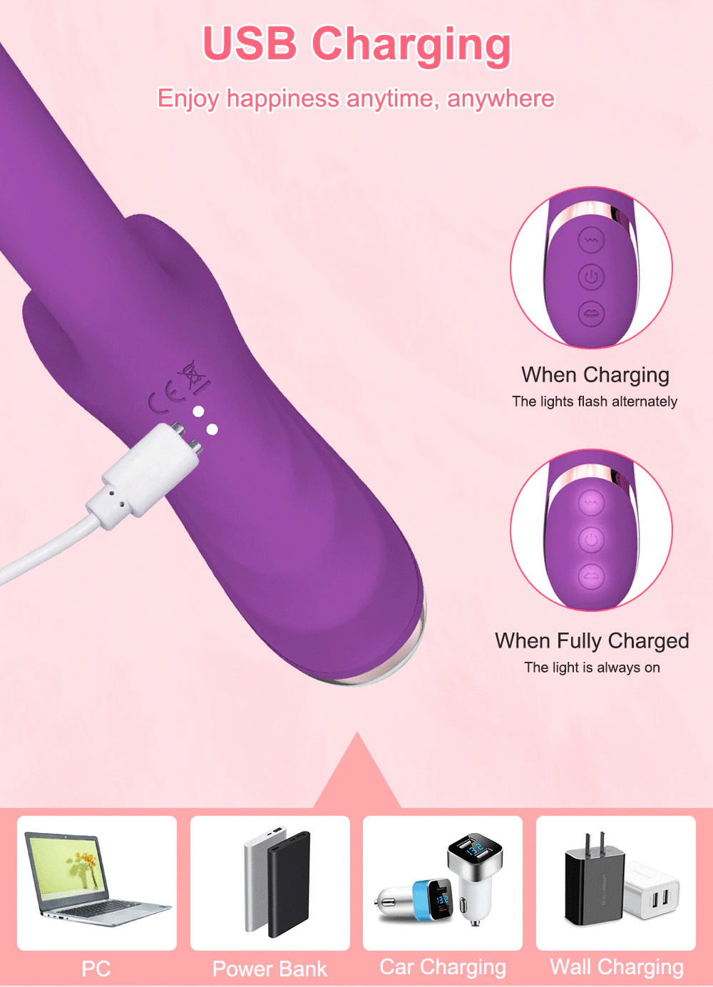 Rabbit Vibrator with Clitoral Suction Function / 2 in 1 G-Spot and Clitoral Mastrubator for Women - EVE's SECRETS