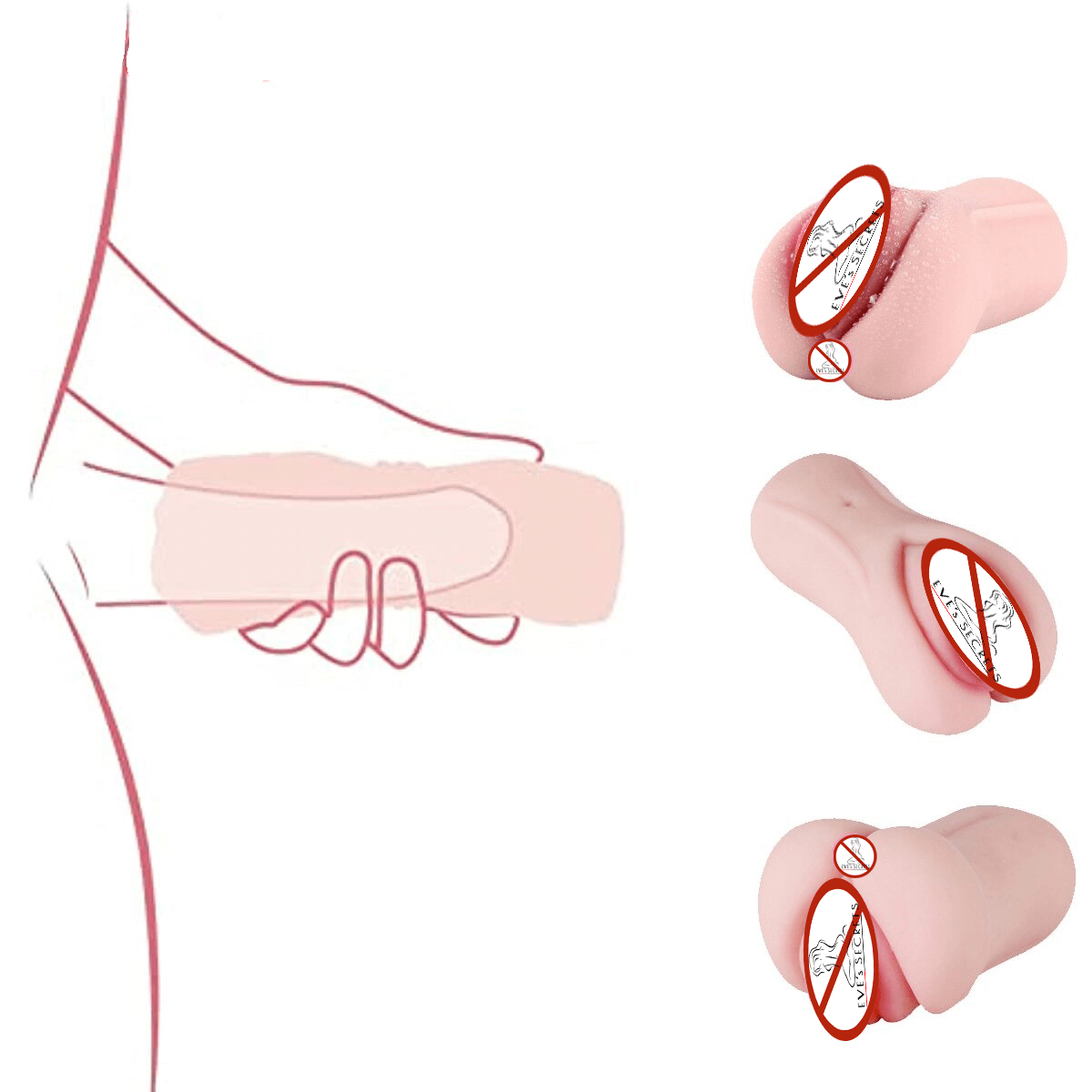 Real Pussy Vagina Sex Toy / Man's Masturbation Cup / Adult Realistic Licking Toy - EVE's SECRETS