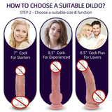 Realistic Dildo Masturbation for Women / Erotic Adult Sex Toy Silicone Dick - EVE's SECRETS