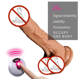 Realistic Dildo with Remote Control / Vibrating Heating Penis for Ladies / Rotating Sex Toy - EVE's SECRETS