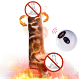 Realistic Dildo with Remote Control / Vibrating Heating Penis for Ladies / Rotating Sex Toy