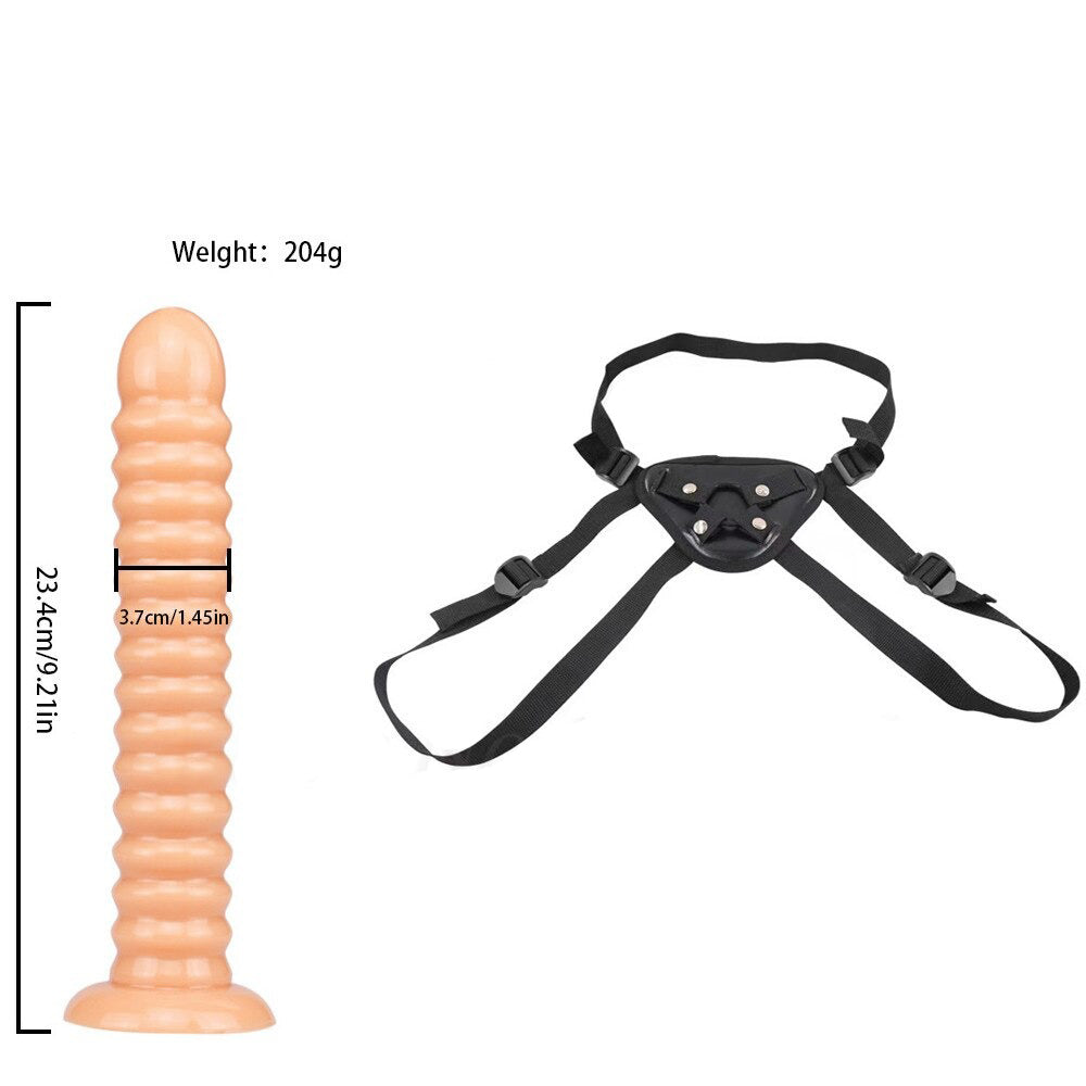 Realistic Large Penis for Sex Games / Long Strap-On Dildo / Unisex Adult Sex Toy - EVE's SECRETS