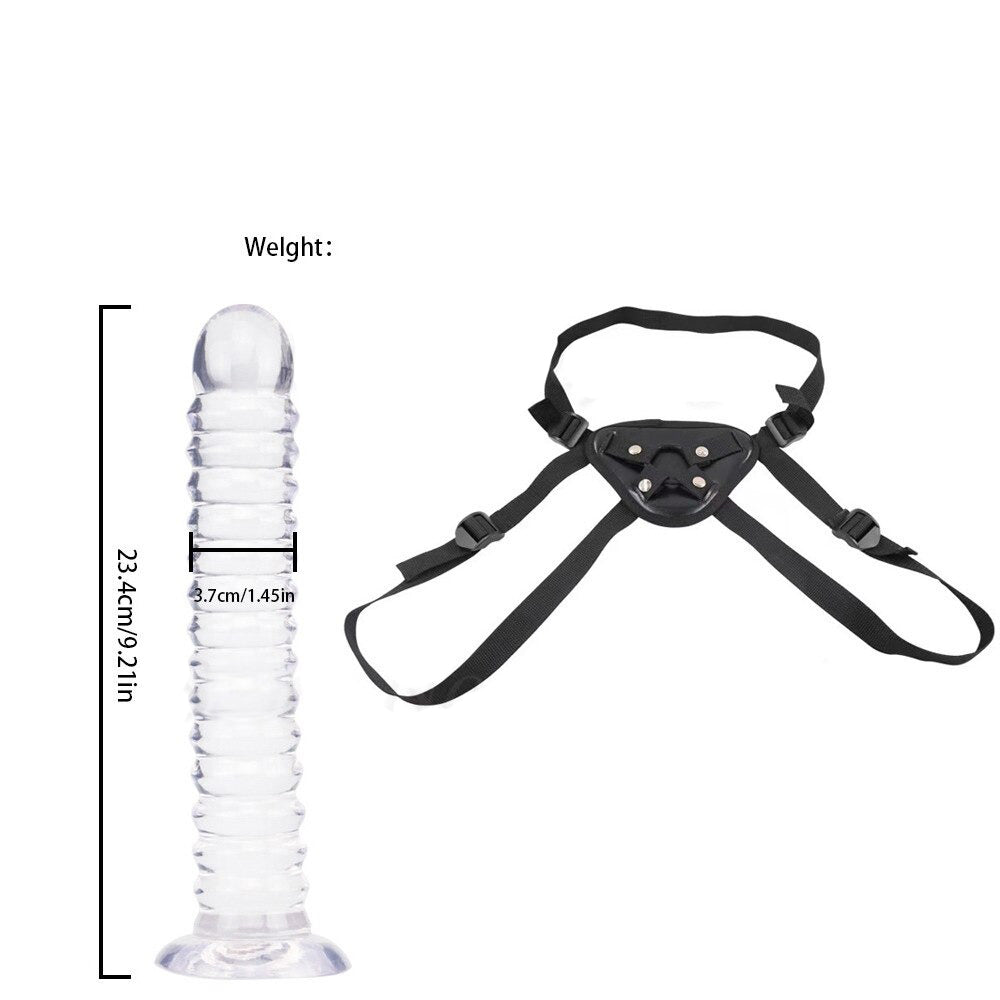Realistic Large Penis for Sex Games / Long Strap-On Dildo / Unisex Adult Sex Toy - EVE's SECRETS