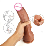 Realistic Penis for Women with Skin Feeling / Female Double-Layer Silicone Dildo Masturbator - EVE's SECRETS