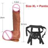 Realistic Penis for Women with Skin Feeling / Female Double-Layer Silicone Dildo Masturbator - EVE's SECRETS