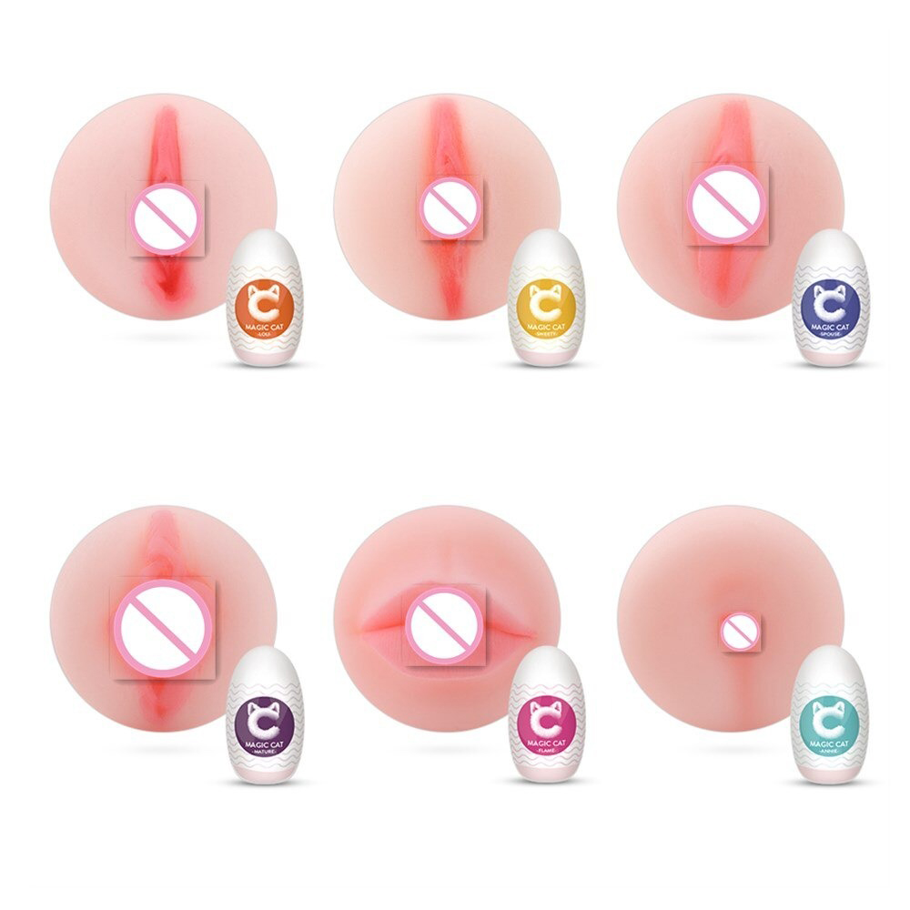 Realistic Silicone Vagina, Ass and Mouth / Male Masturbation Egg Cups / Erotic Pocket Toys - EVE's SECRETS