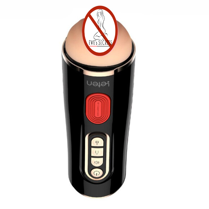 Realistic Vagina Male Masturbator / Men's Blowjob Toy with Vibration and Voice Functions - EVE's SECRETS