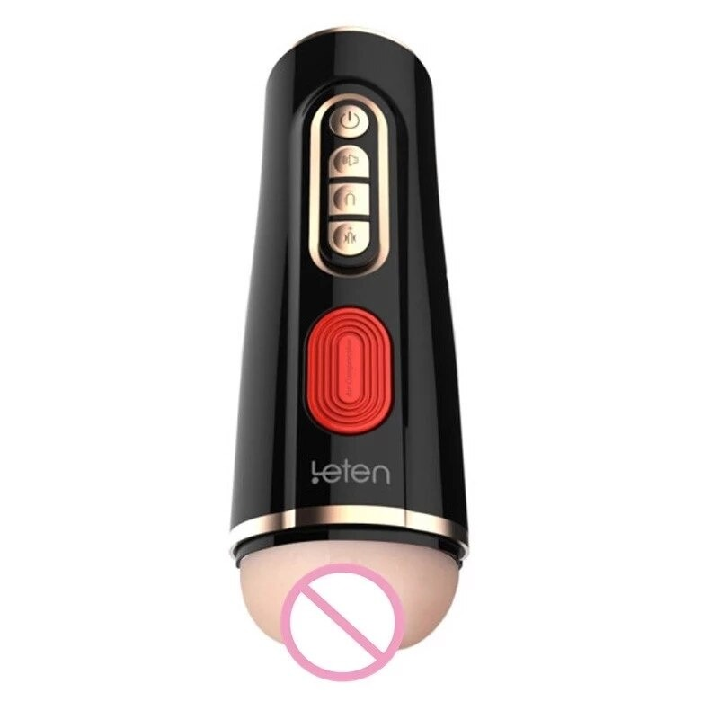 Realistic Vagina Male Masturbator / Men's Blowjob Toy with Vibration and Voice Functions - EVE's SECRETS