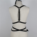 Red and Black Garter Belt / 2 Pcs Edgy Pastel Goth Women Sex Belts / Adult Gothic Bondage Body Harness - EVE's SECRETS