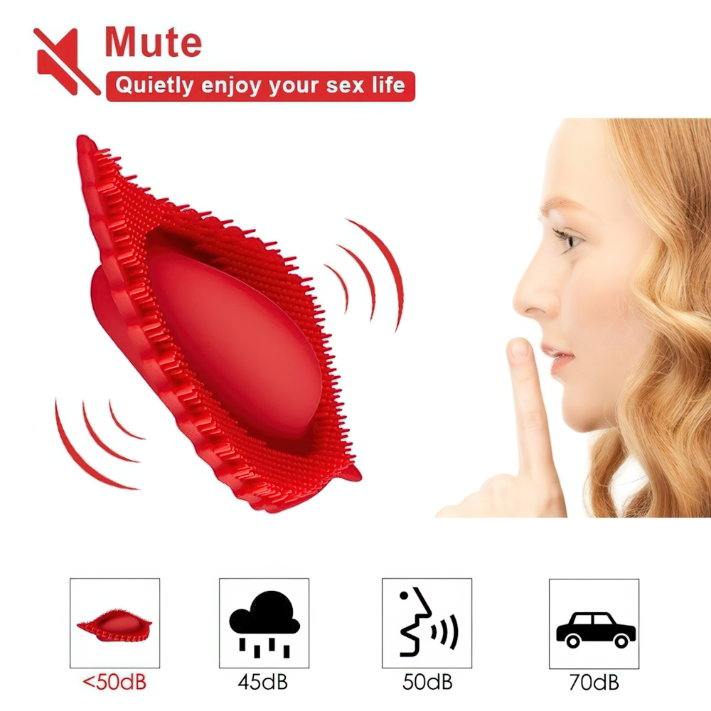 Red Clitoris Silicone Massager / Adult Female Sex Toys / Women's Vibrating Bullet - EVE's SECRETS