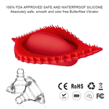 Red Clitoris Silicone Massager / Adult Female Sex Toys / Women's Vibrating Bullet - EVE's SECRETS