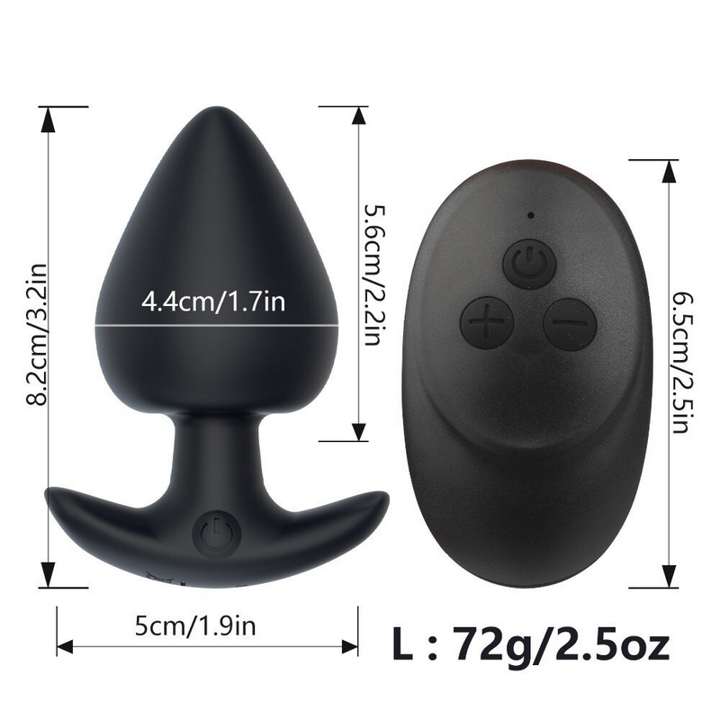 Remote Control Anal Plug Vibrator / Butt Plug For Men and Women / Big Anal Dildos - EVE's SECRETS