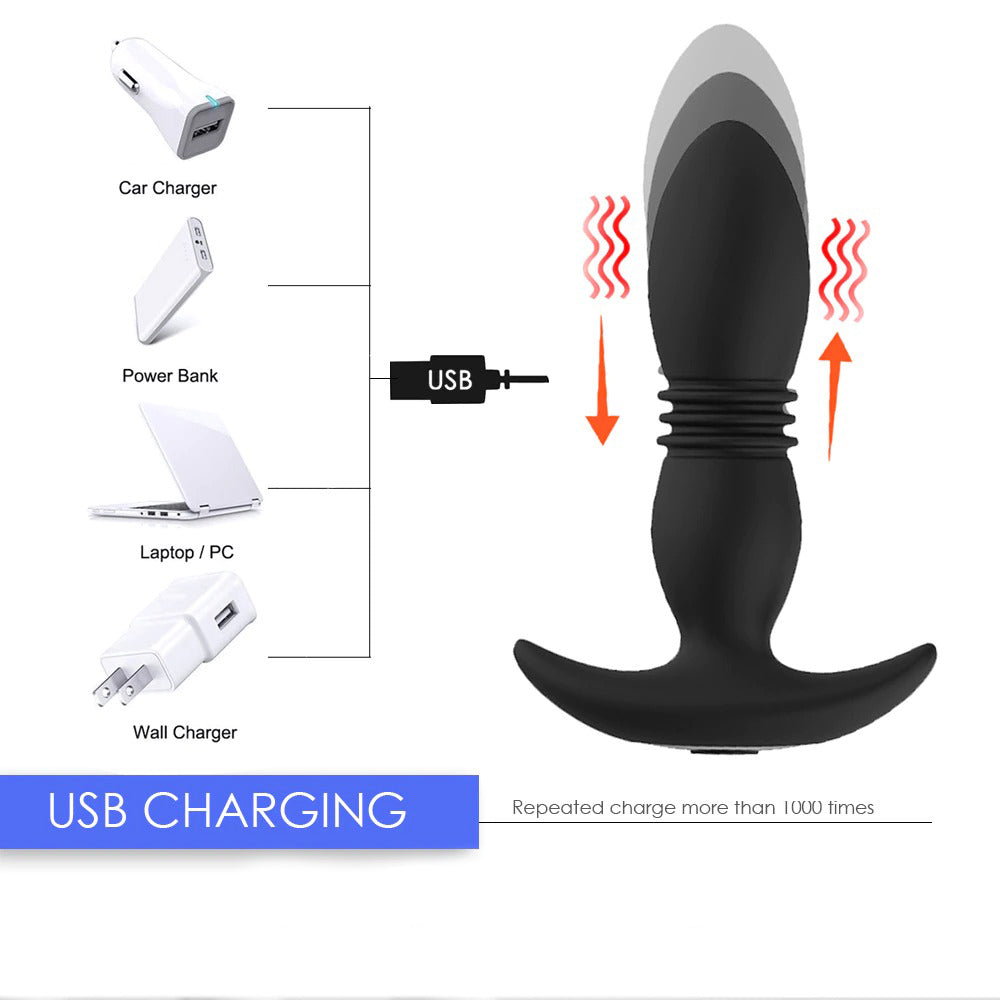 Remote Control Anal Vibrator / Wireless Telescopic Butt Plug / Prostate Massager - EVE's SECRETS