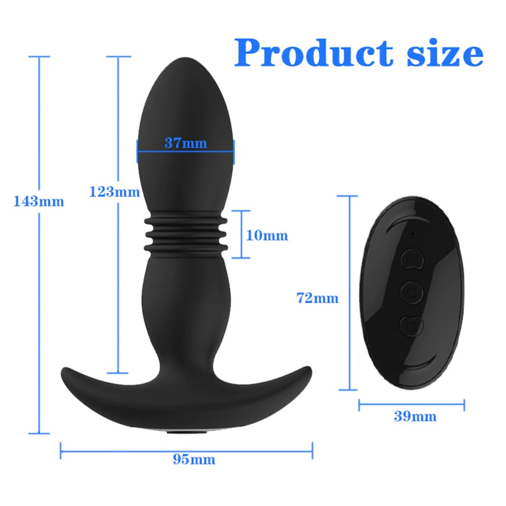 Remote Control Anal Vibrator / Wireless Telescopic Butt Plug / Prostate Massager - EVE's SECRETS
