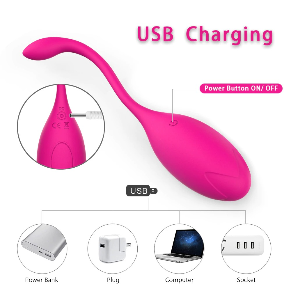 Remote Controlled Love Egg Vibrator / Clitoral Stimulator / Vaginal Muscle Exerciser - EVE's SECRETS