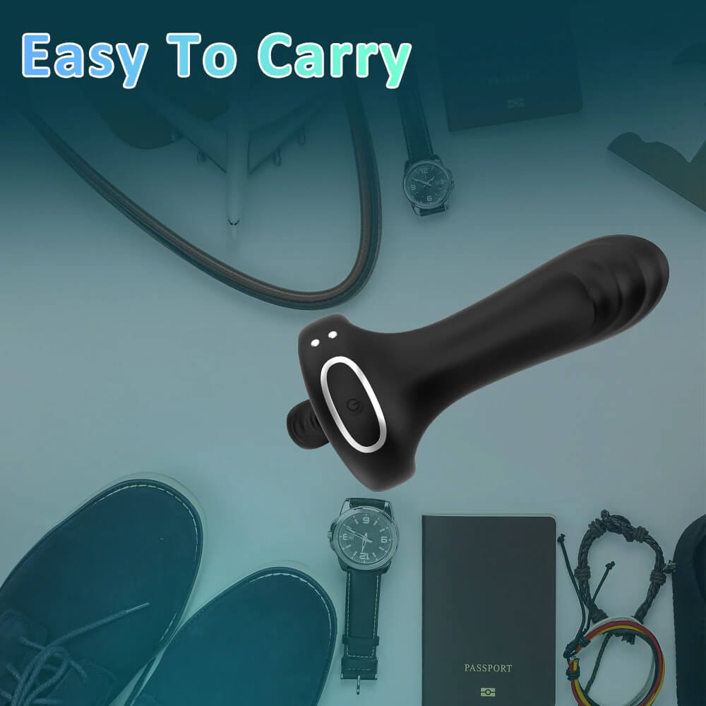 Remote Controlled Vibrators For Couples / Men's Silicone Cock Ring / Black Male Masturbator - EVE's SECRETS